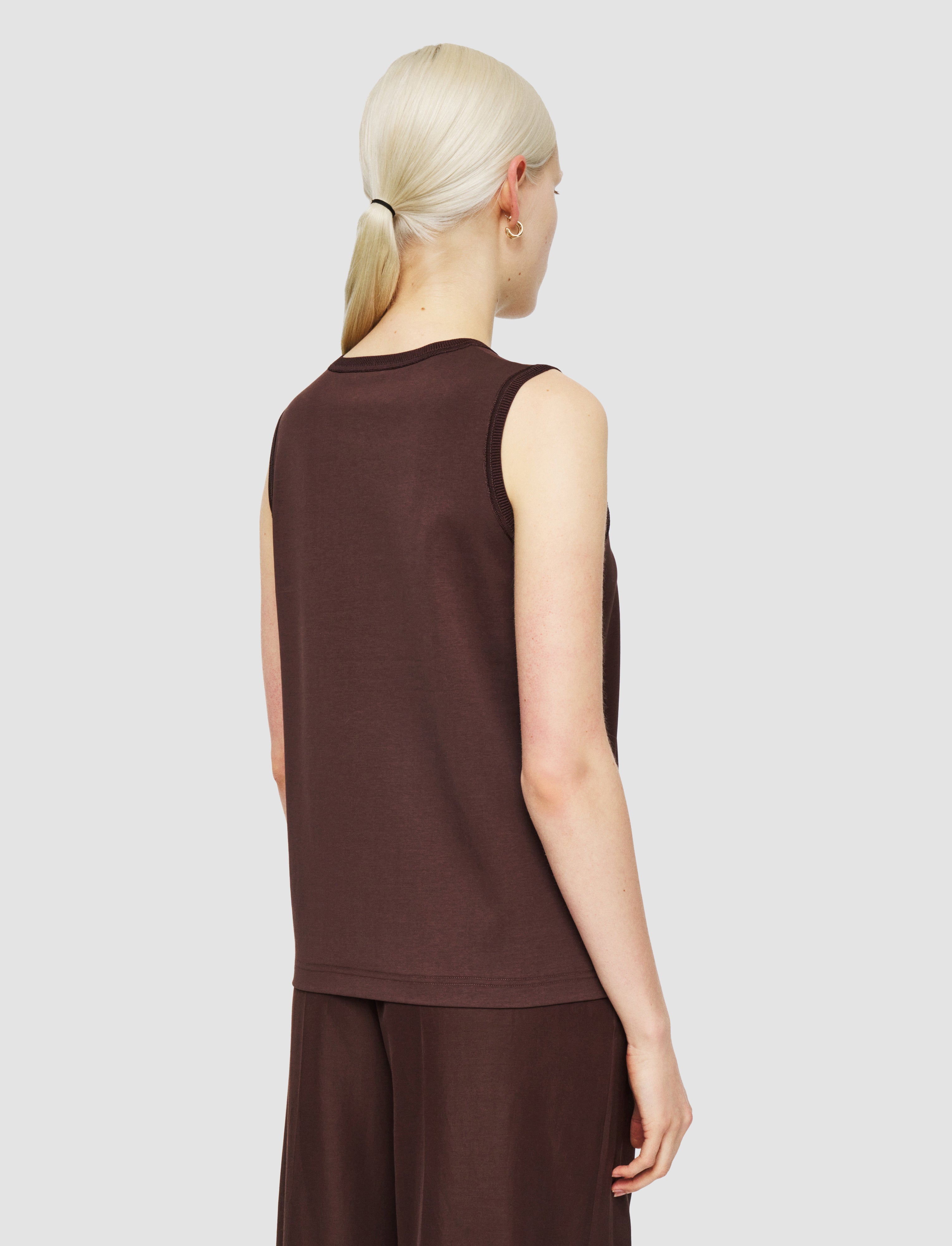 brown-comfort-cotton-tank-top-JOSEPH