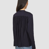 Blue Jersey Habotai Silk Cardigan - Joseph