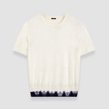 White Silk & Cotton Knit Top - Joseph