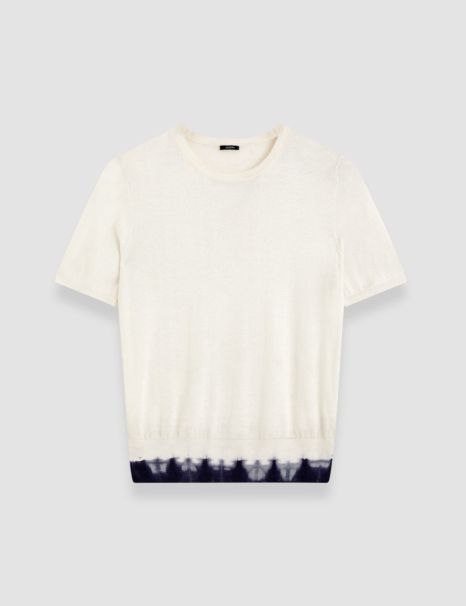 White Silk & Cotton Knit Top - Joseph