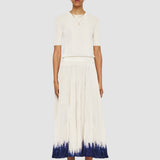 White Knit & Woven Skirt - Joseph