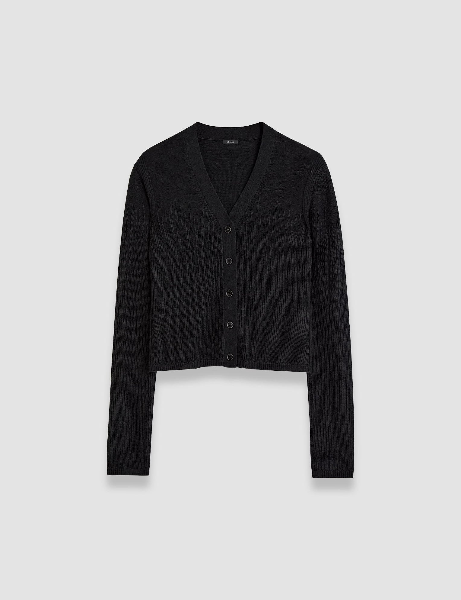 Black Gradient Stitch Cardigan - Joseph