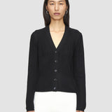 Black Gradient Stitch Cardigan - Joseph