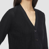 Black Gradient Stitch Cardigan - Joseph