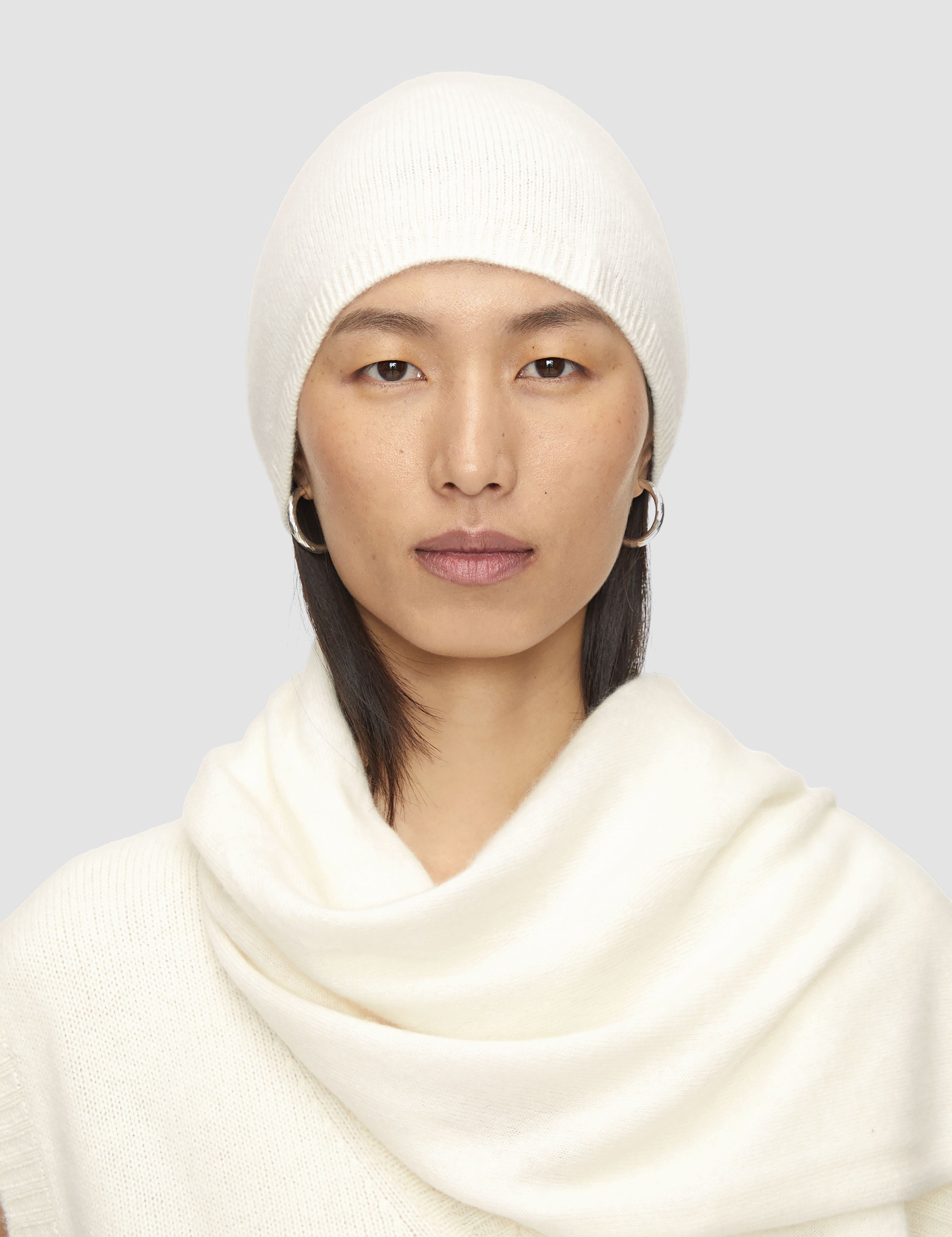 White Light Pure Cashmere Hat - Joseph