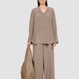 Grey Miller Crepe de Soie Silk Blouse - Joseph