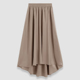 Grey Violet Crepe de Soie Silk Skirt - Joseph