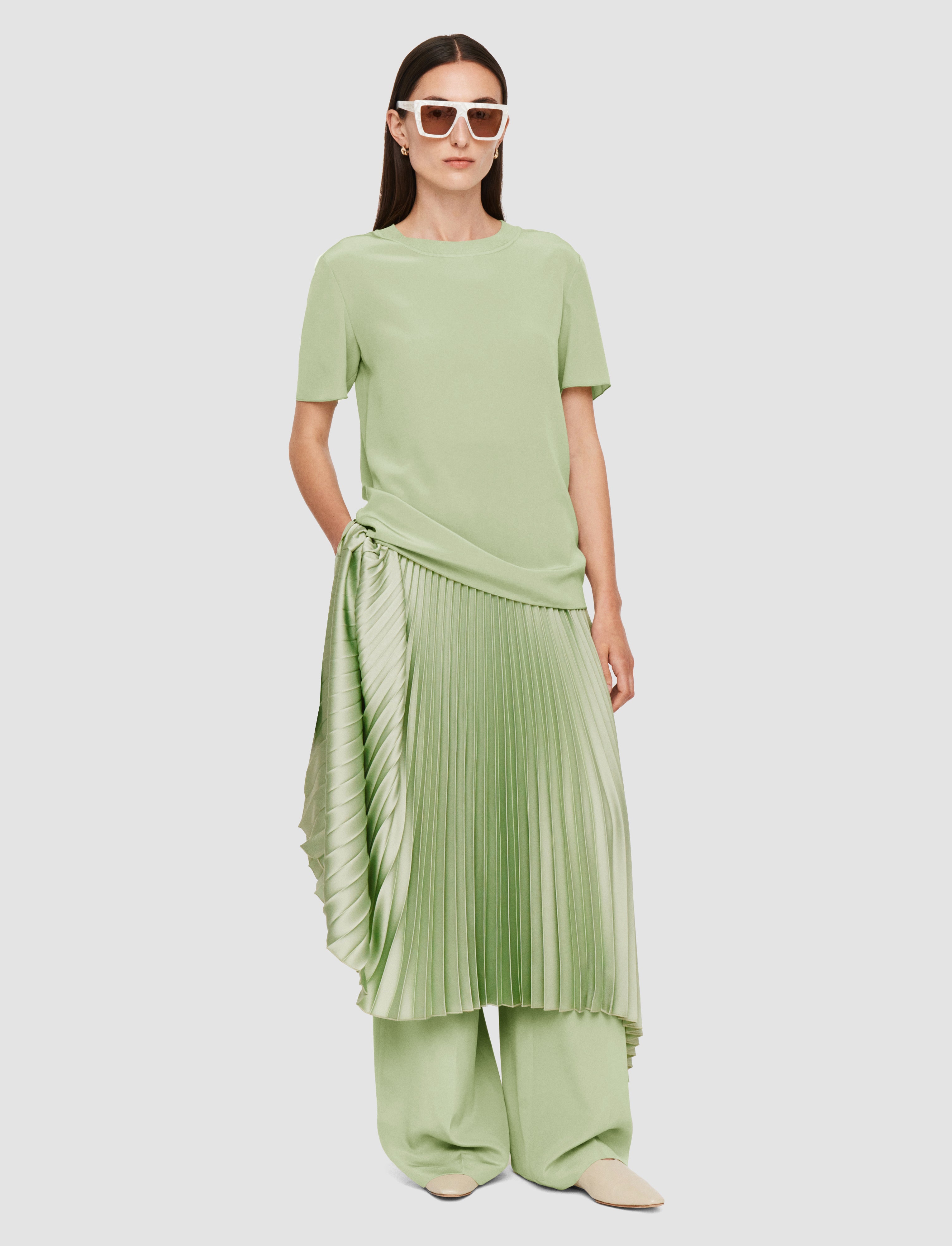 green-rubin-crepe-de-soie-silk-blouse-JOSEPH