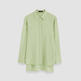 Green Bold Crepe de Soie Silk Blouse - Joseph