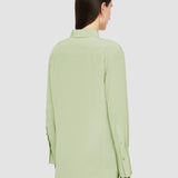 Green Bold Crepe de Soie Silk Blouse - Joseph