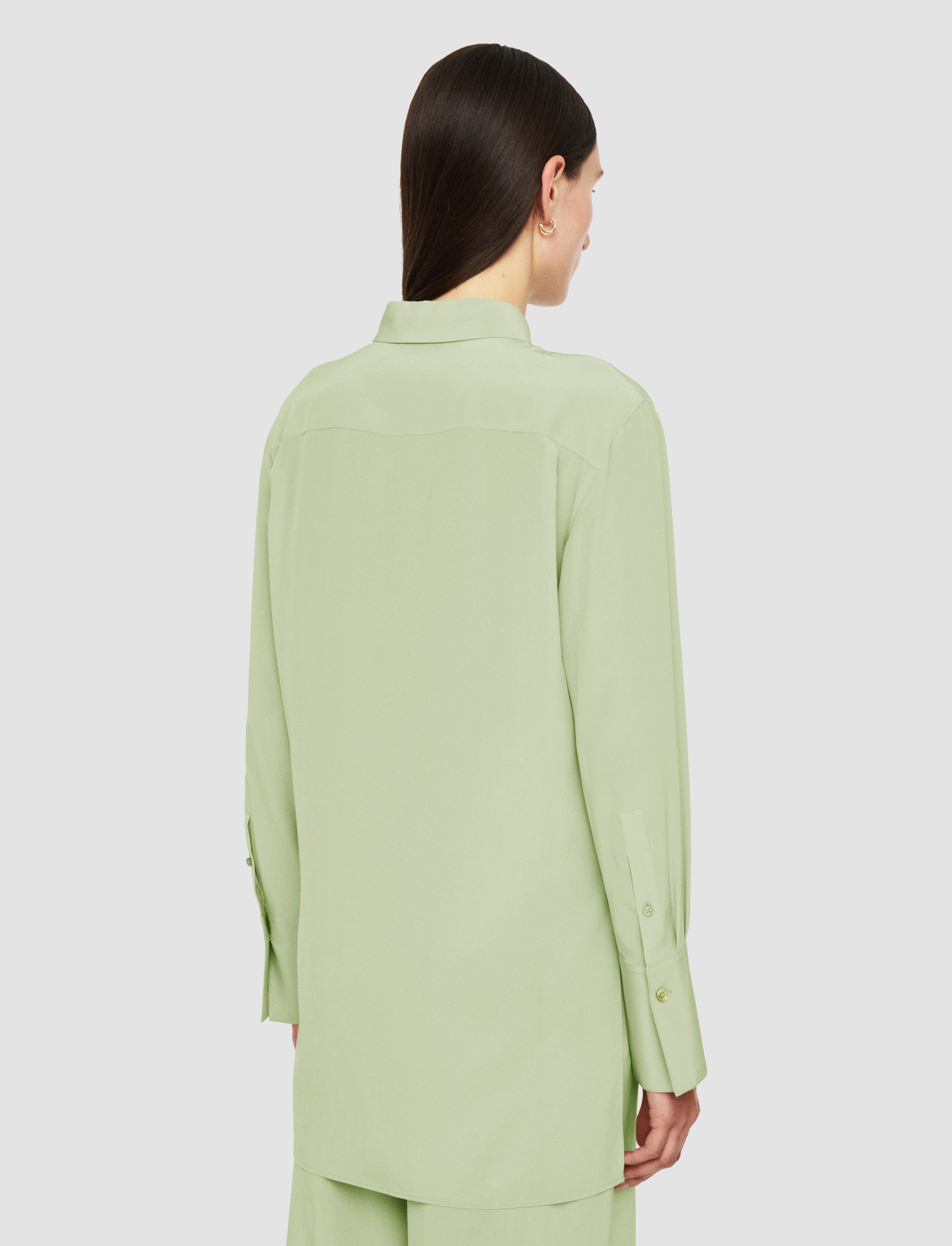 green-bold-crepe-de-soie-silk-blouse-JOSEPH