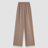 Grey Hulin Crepe de Soie Silk Trousers - Joseph