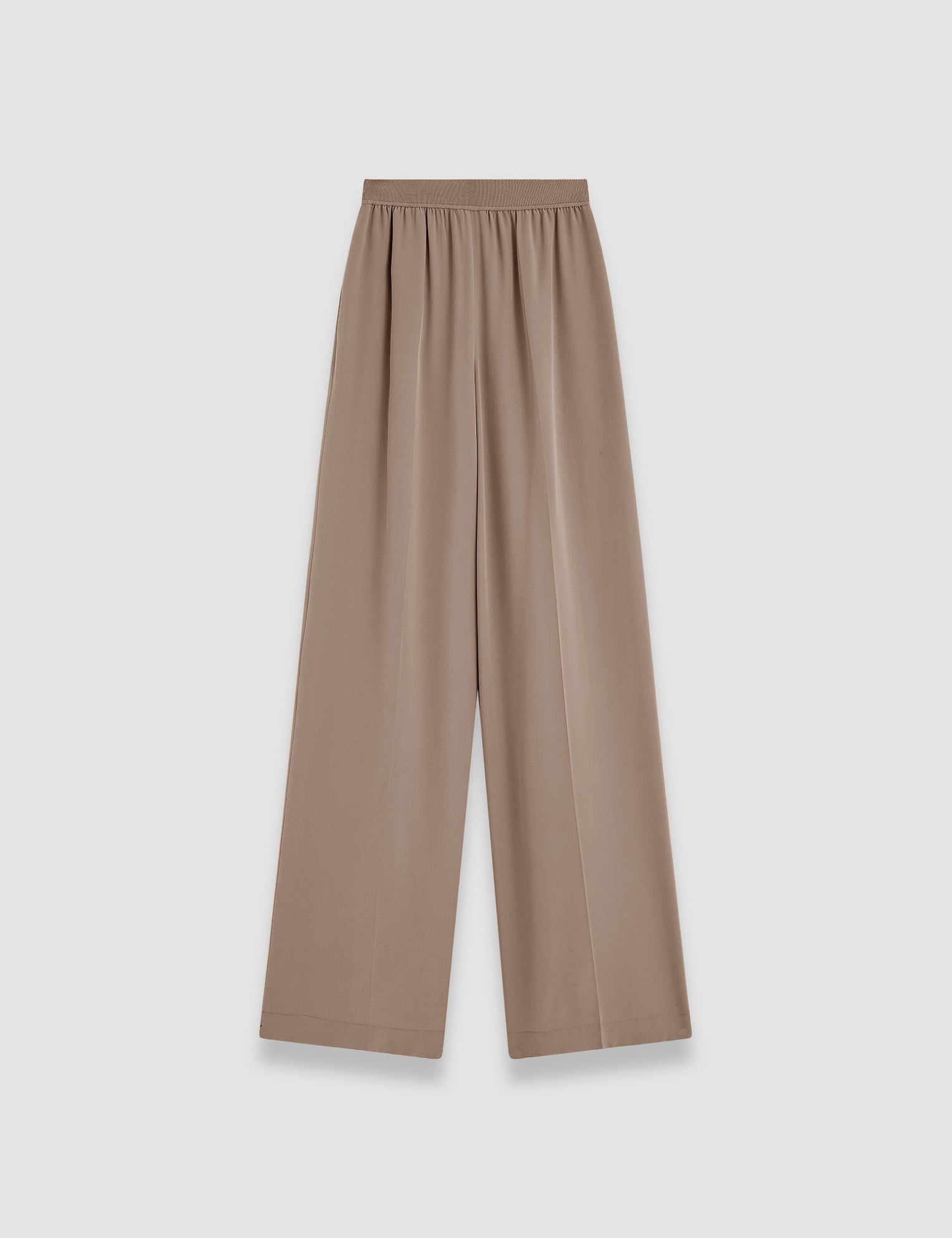 Grey Hulin Crepe de Soie Silk Trousers - Joseph