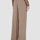 Grey Hulin Crepe de Soie Silk Trousers - Joseph