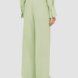 Green Hulin Crepe de Soie Silk Trousers - Joseph