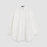 White Comete Poplin Cotton Shirt - Joseph