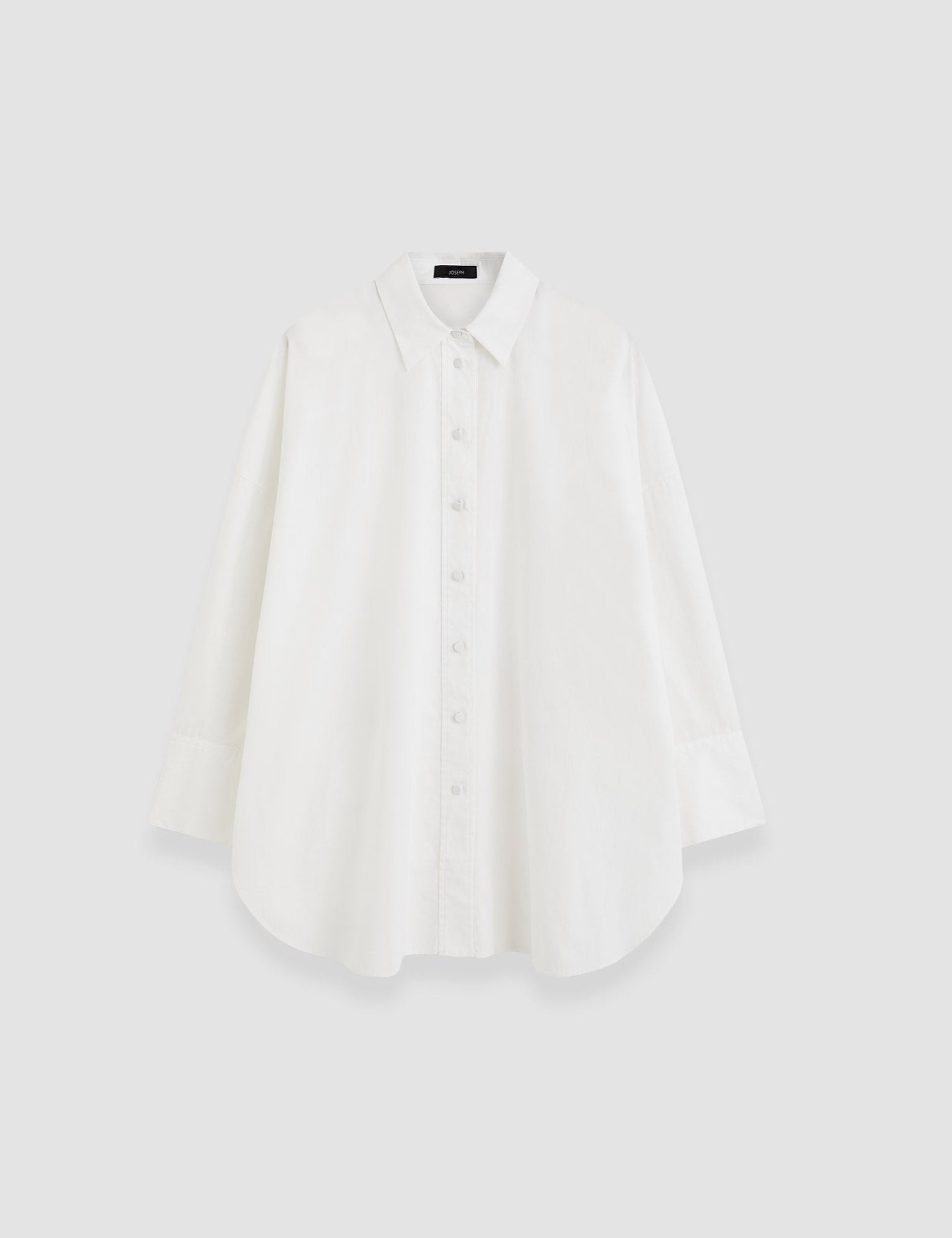 White Comete Poplin Cotton Shirt - Joseph