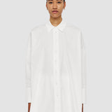 White Comete Poplin Cotton Shirt - Joseph