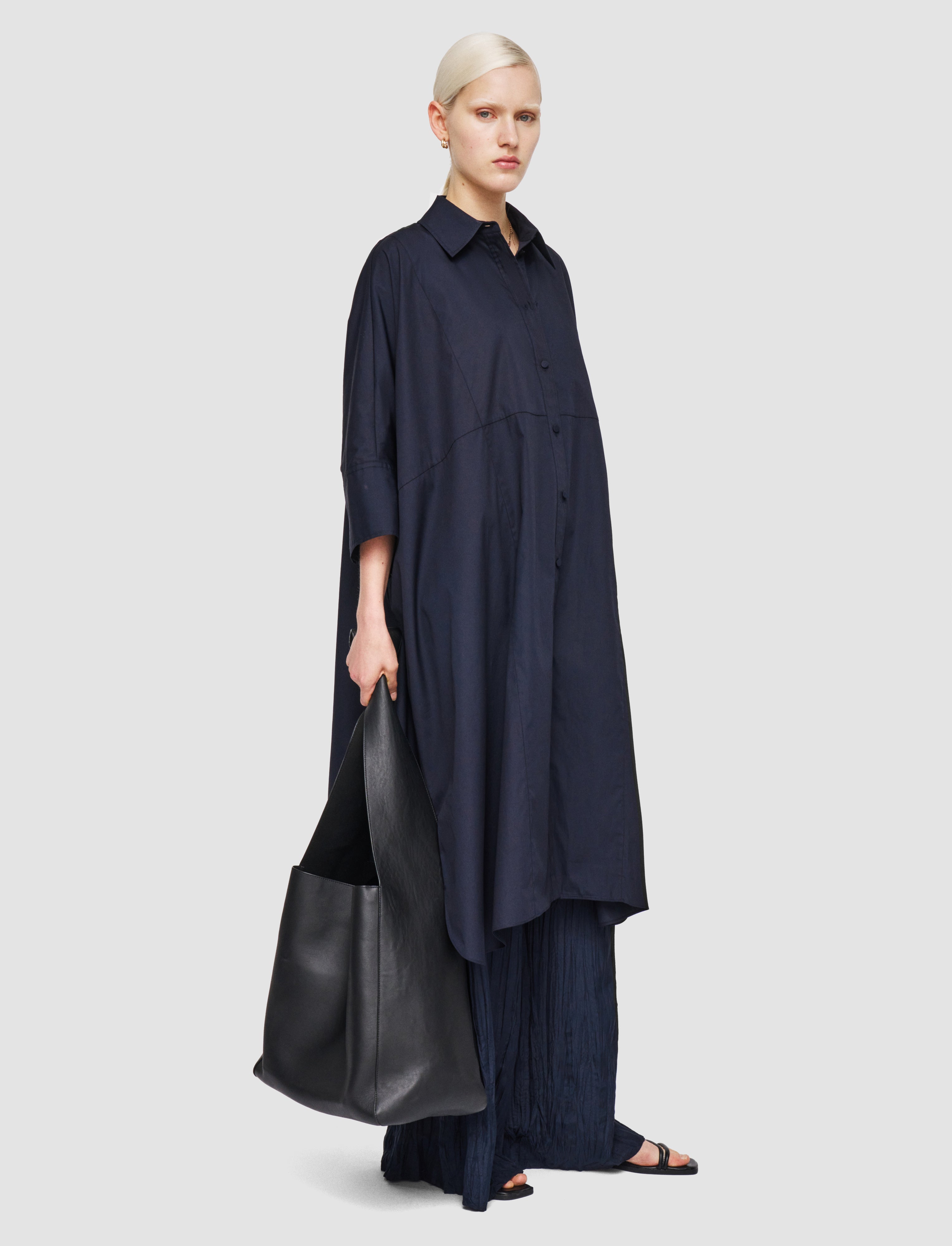 bleu-robe-dania-en-popeline-de-coton-JOSEPH