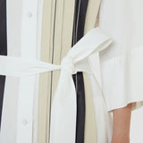 Robe Mederic en popeline effet color block