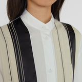 Robe Mederic en popeline effet color block