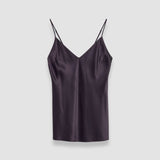 Purple Clea Silk Satin Camisole - Joseph