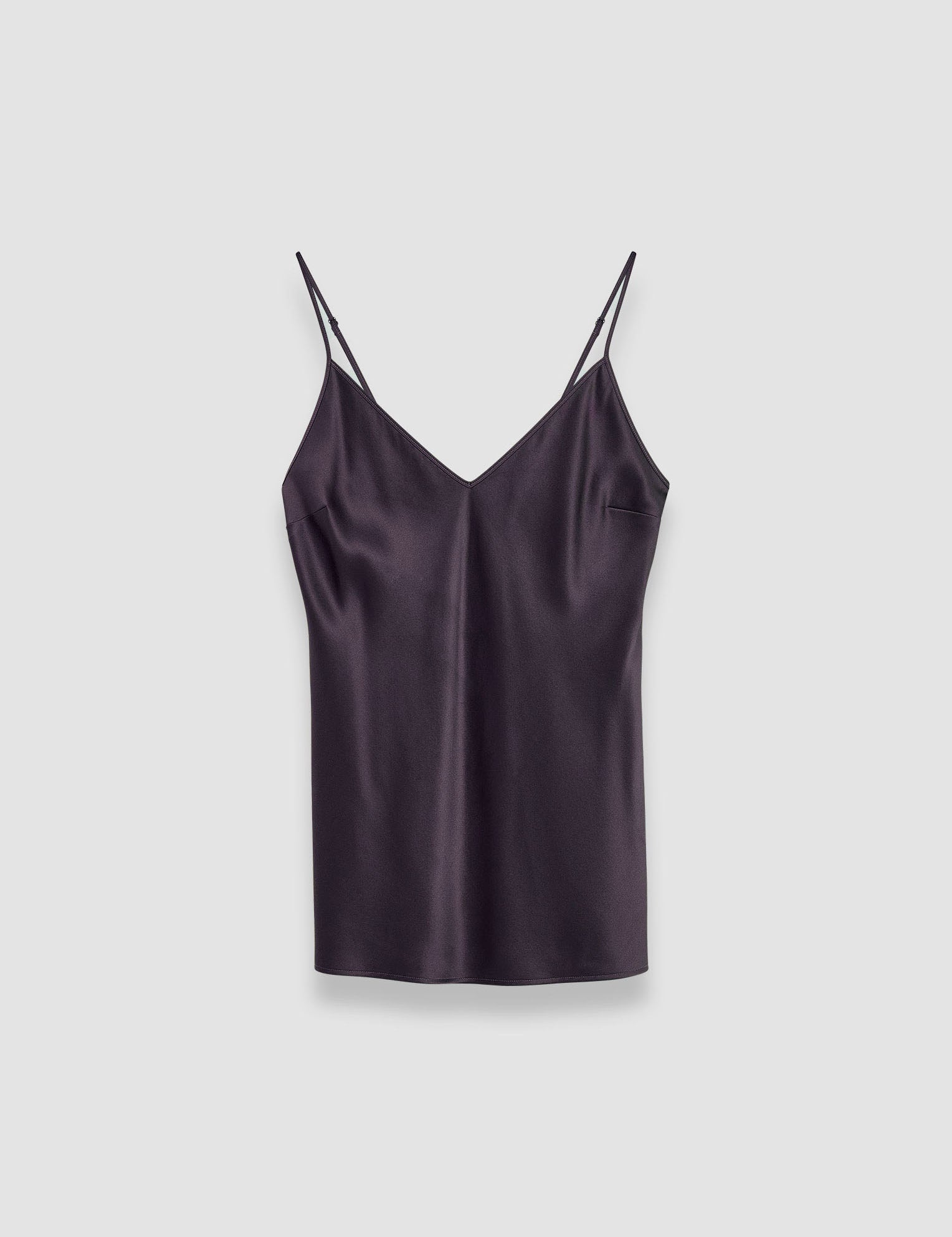 Purple Clea Silk Satin Camisole - Joseph