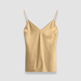 Beige Clea Silk Satin Camisole - Joseph