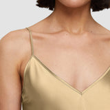 Beige Clea Silk Satin Camisole - Joseph