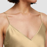 Beige Clea Silk Satin Camisole - Joseph