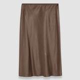 Grey Isaak Silk Satin Skirt - Joseph