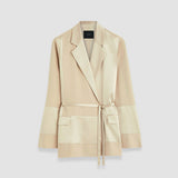 Amelia Shiny Matte Satin Jacket