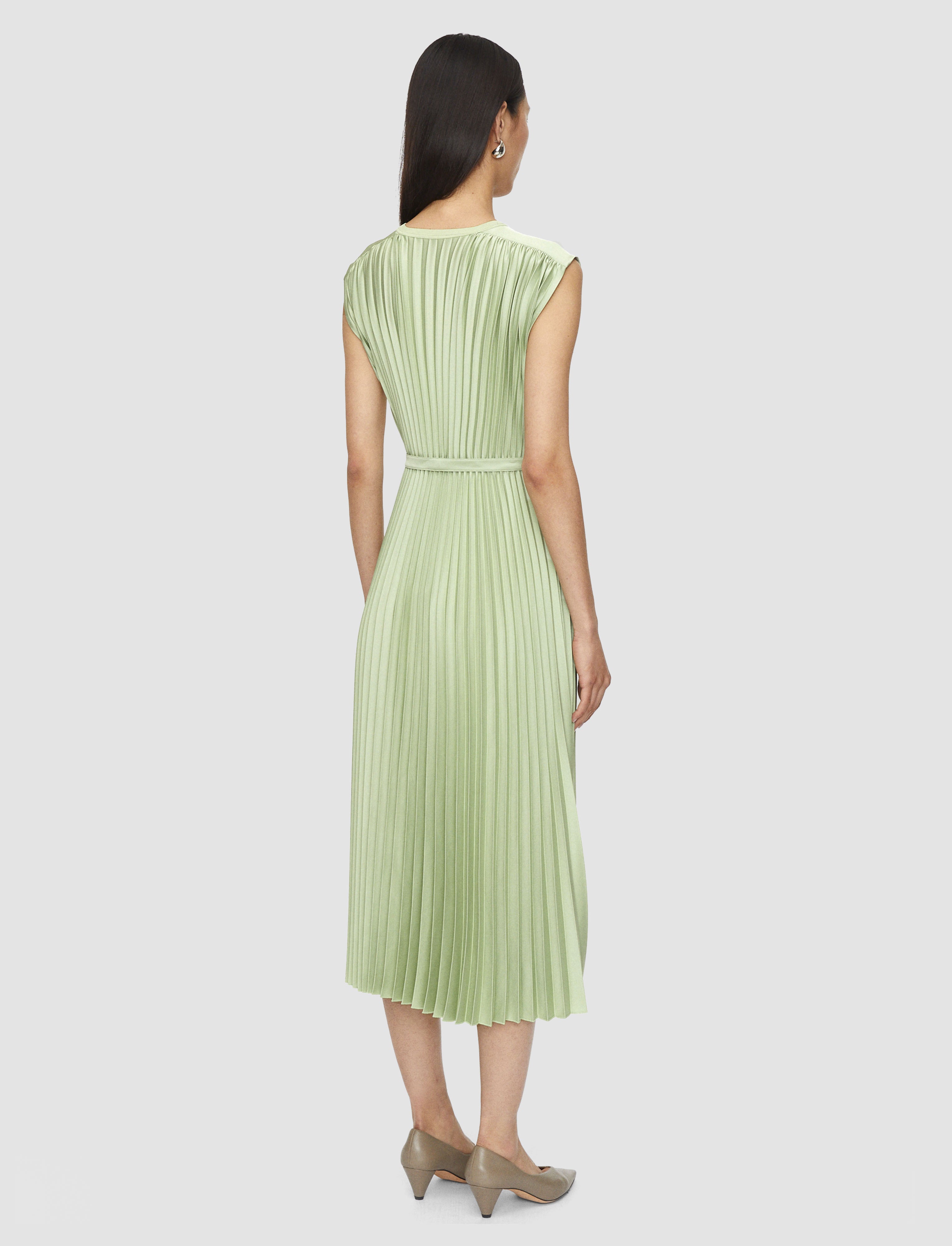 green-volta-knit-weave-plisse-dress-JOSEPH