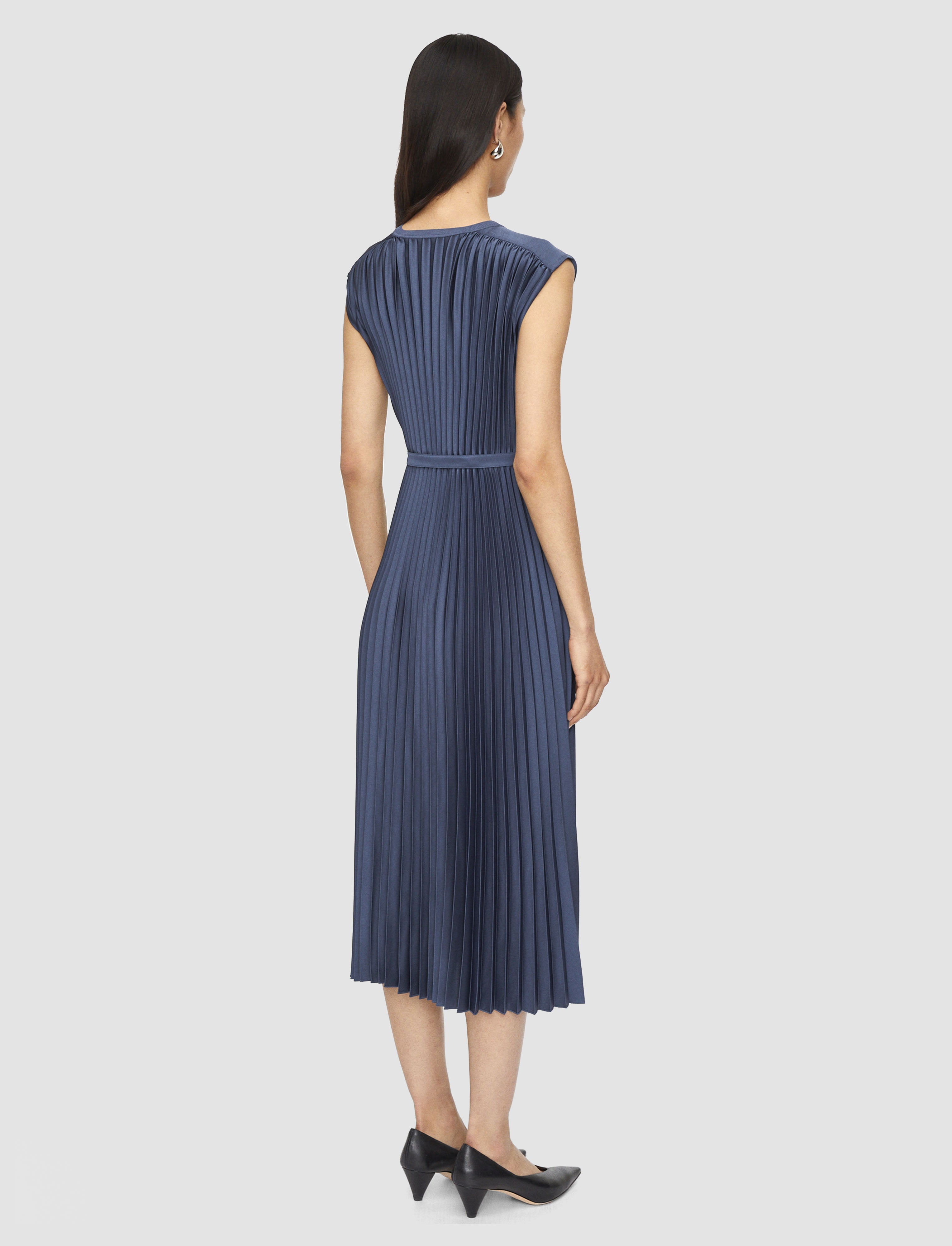 blue-volta-knit-weave-plisse-dress-JOSEPH