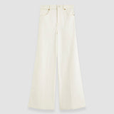 White Abbey Denim Stretch Trousers - Joseph