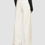 White Abbey Denim Stretch Trousers - Joseph