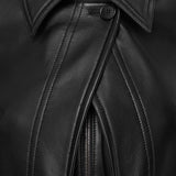 Black Caron Nappa Leather Jacket - Joseph