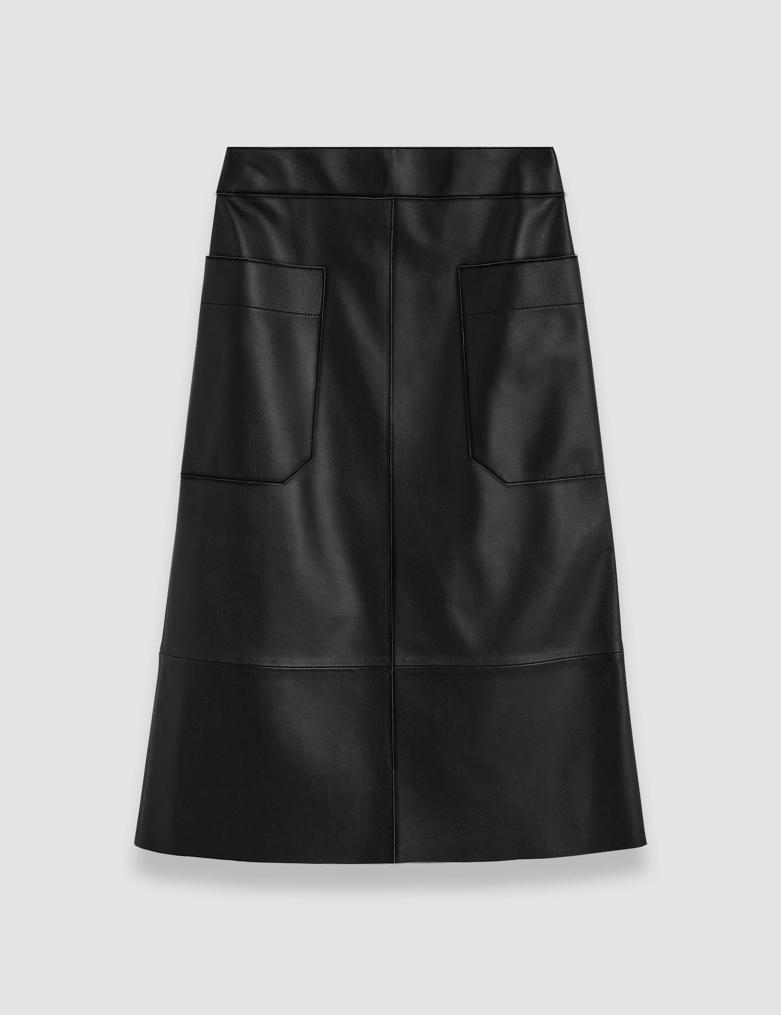 Black Blomfield Nappa Leather Skirt - Joseph