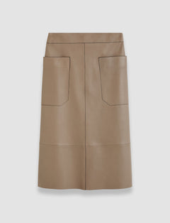Grey Blomfield Nappa Leather Skirt - Joseph