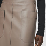 Grey Blomfield Nappa Leather Skirt - Joseph