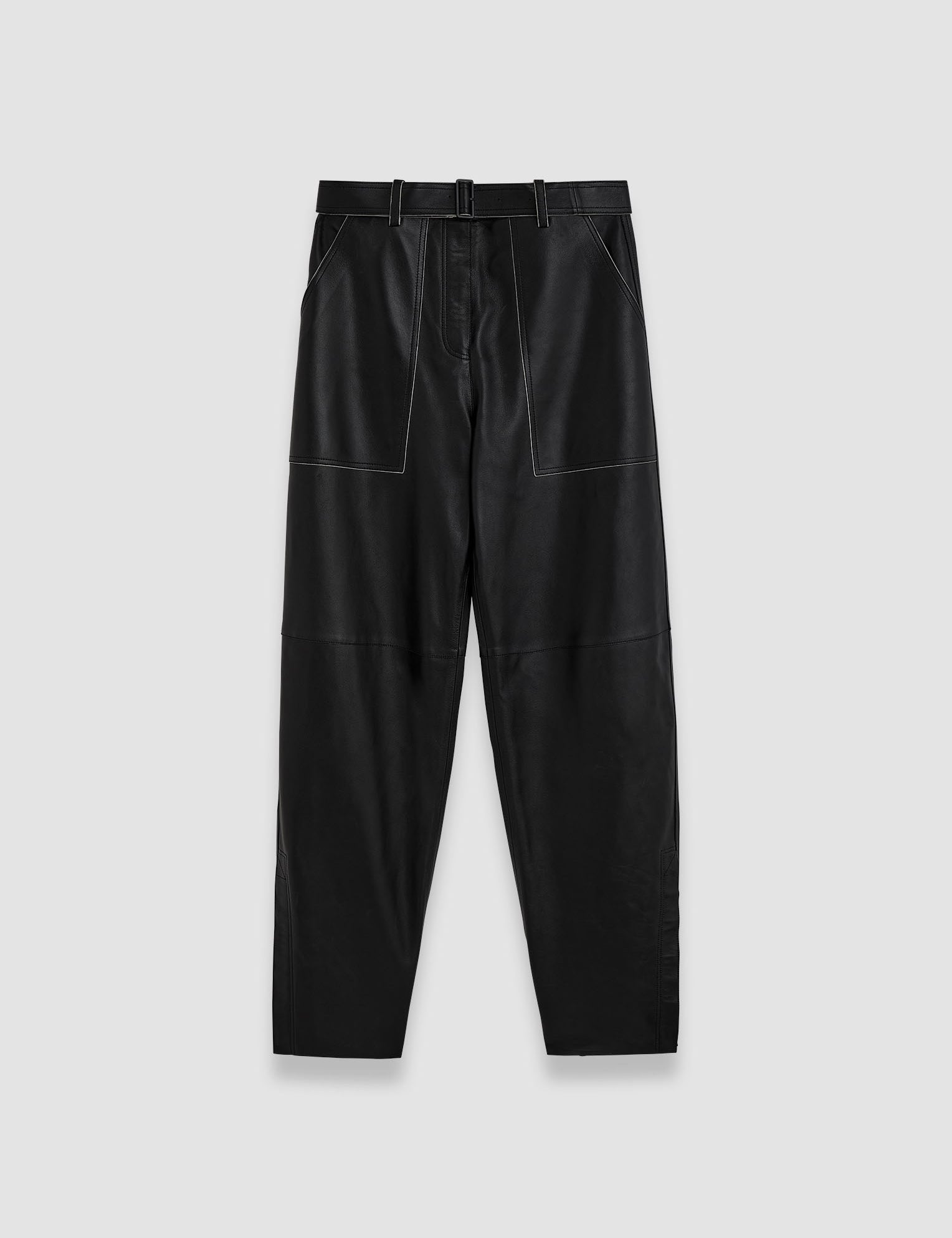 Black Tony Nappa Leather Trousers - Joseph