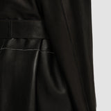 Black Tison Bonded Leather Jacket - Joseph