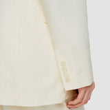 White Valery Soft Cotton Silk Jacket - Joseph