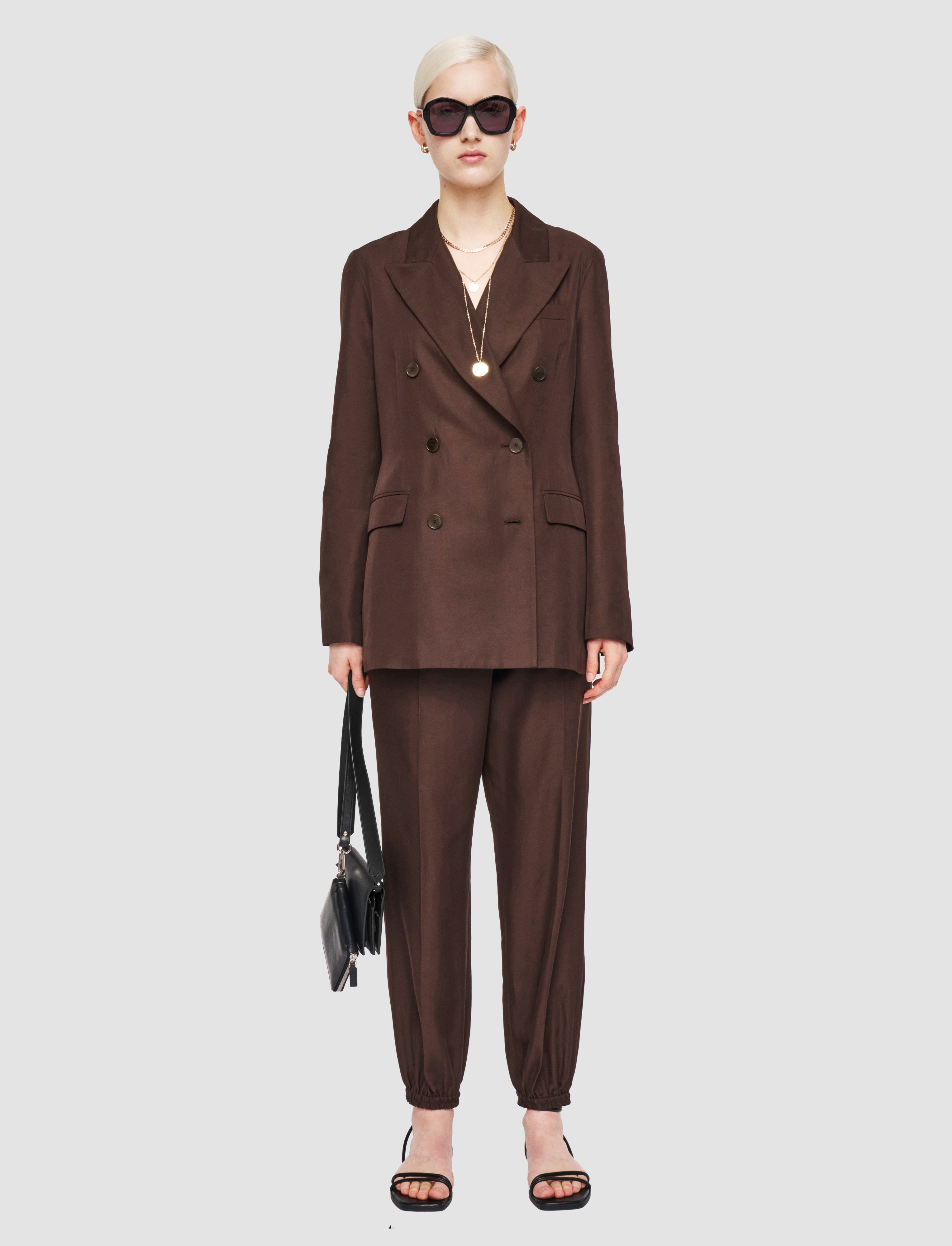 brown-valery-soft-cotton-silk-jacket-JOSEPH