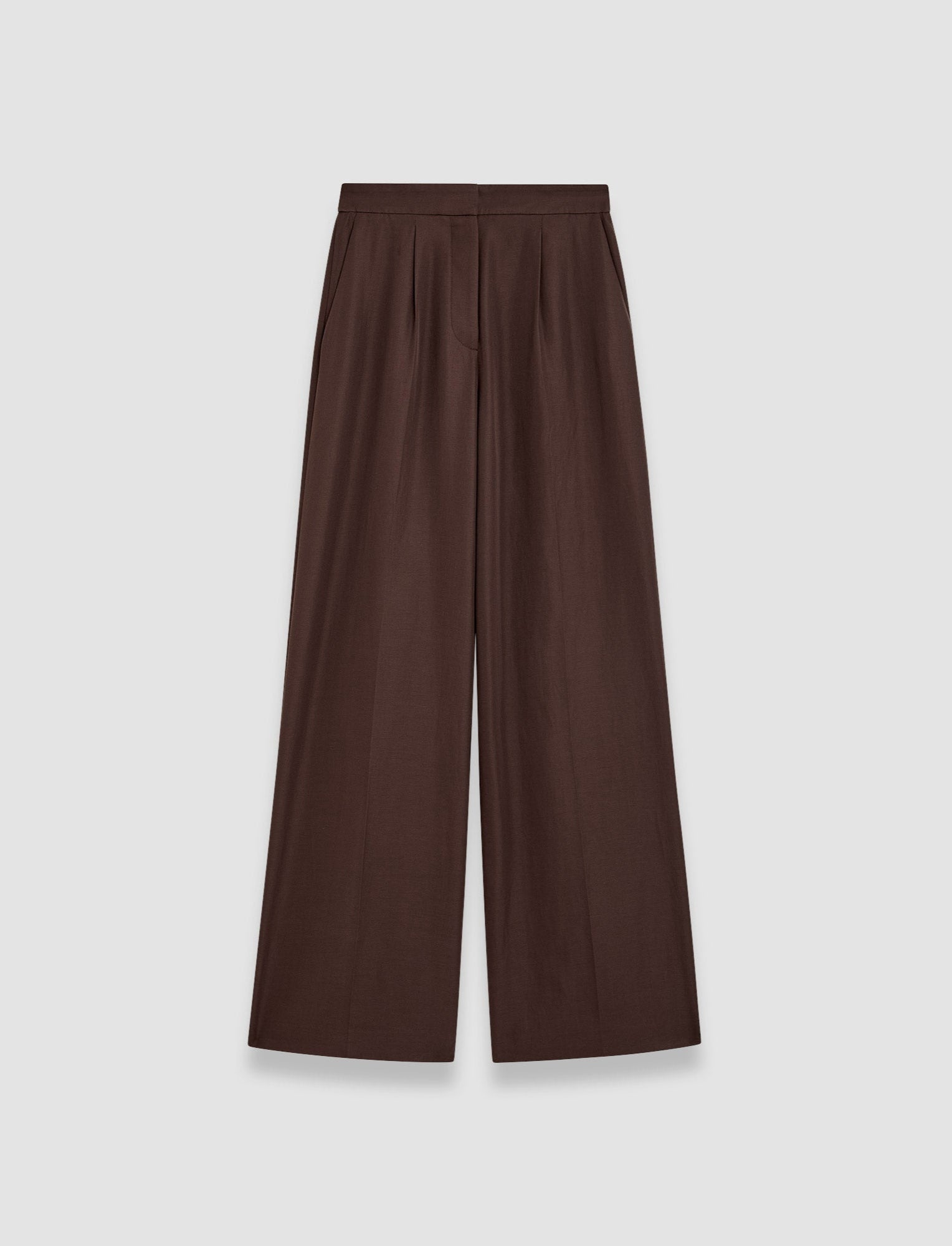 brown-alanel-soft-cotton-silk-trousers-JOSEPH