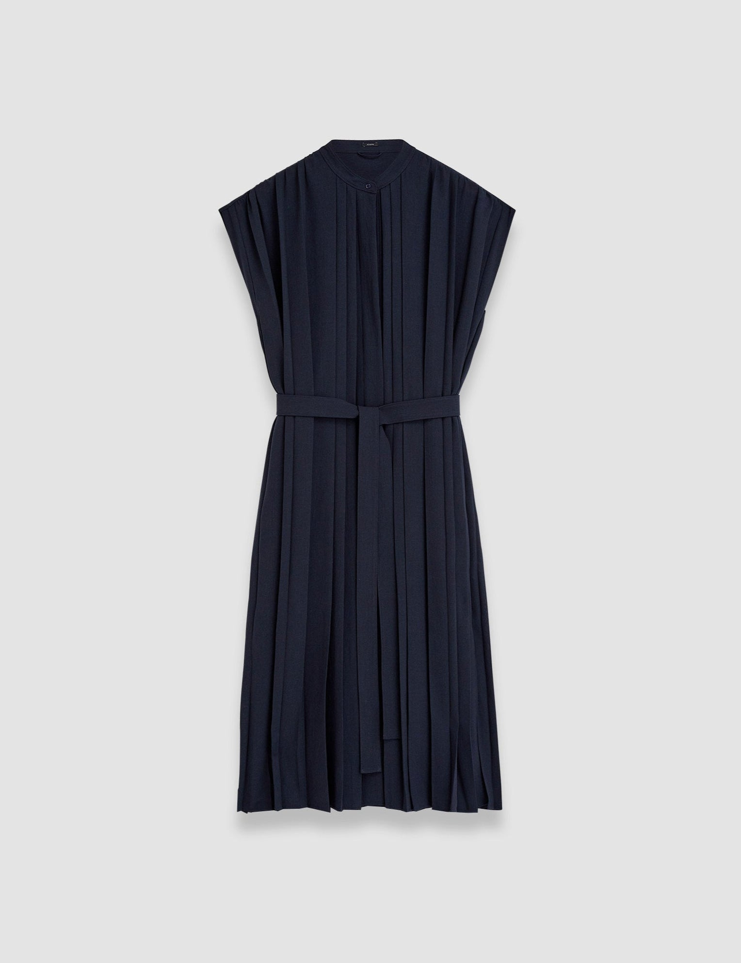 Blue Davidge Airy Plissé Dress - Joseph