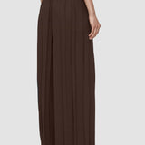 Brown Tibre Airy Plissé Trousers - Joseph