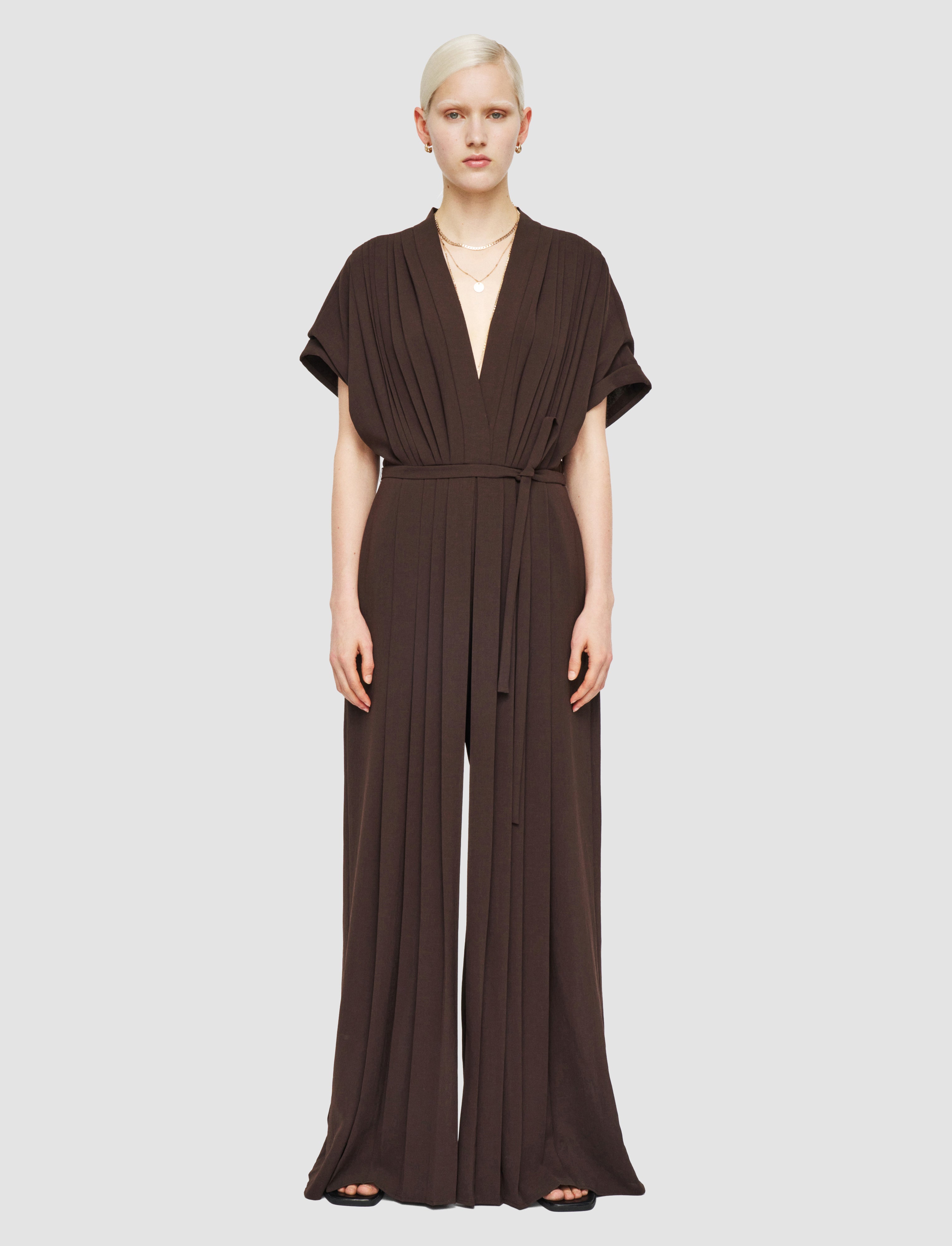 brown-sofia-airy-plisse-jumpsuit-JOSEPH