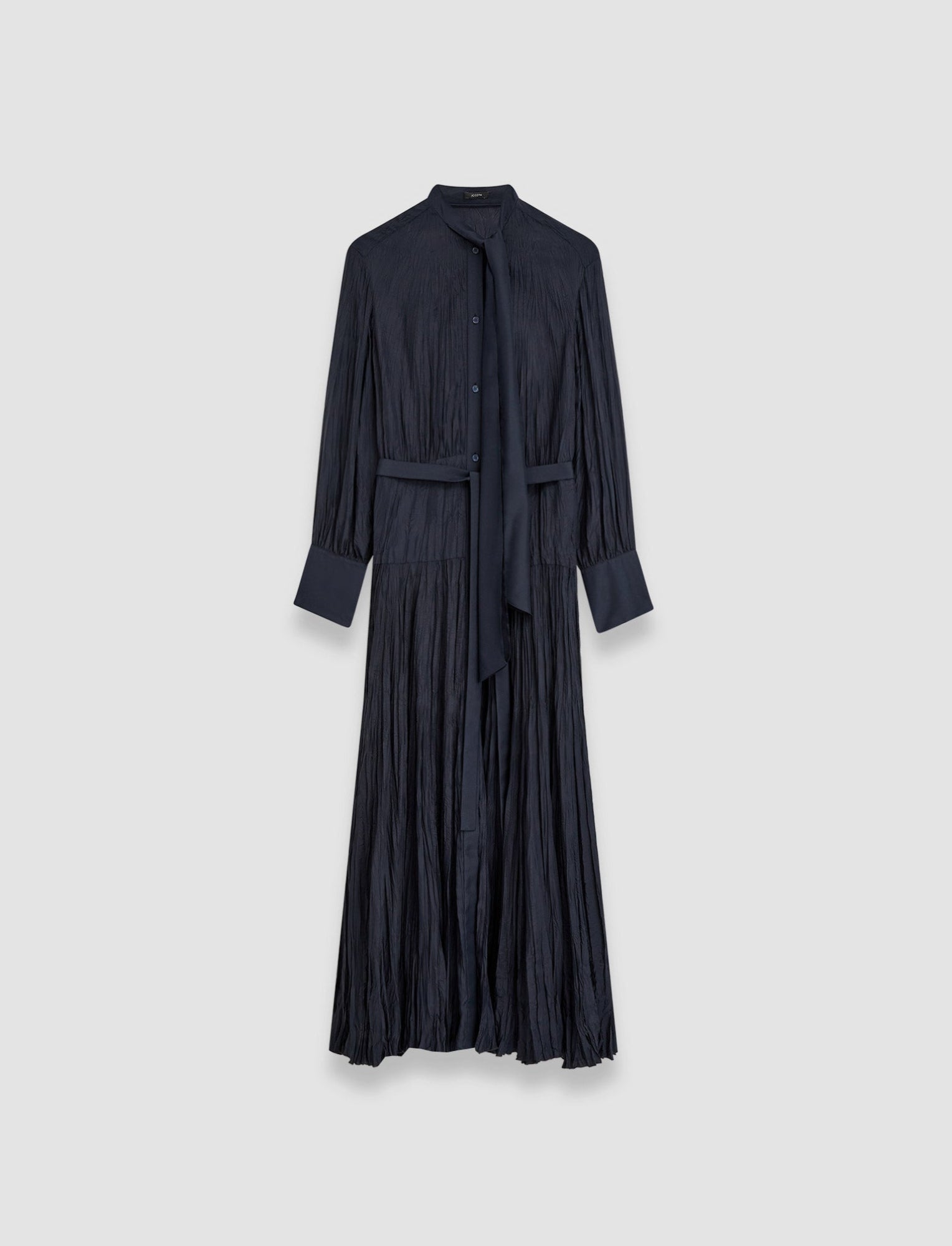 bleu-robe-lisa-en-soie-habotai-JOSEPH