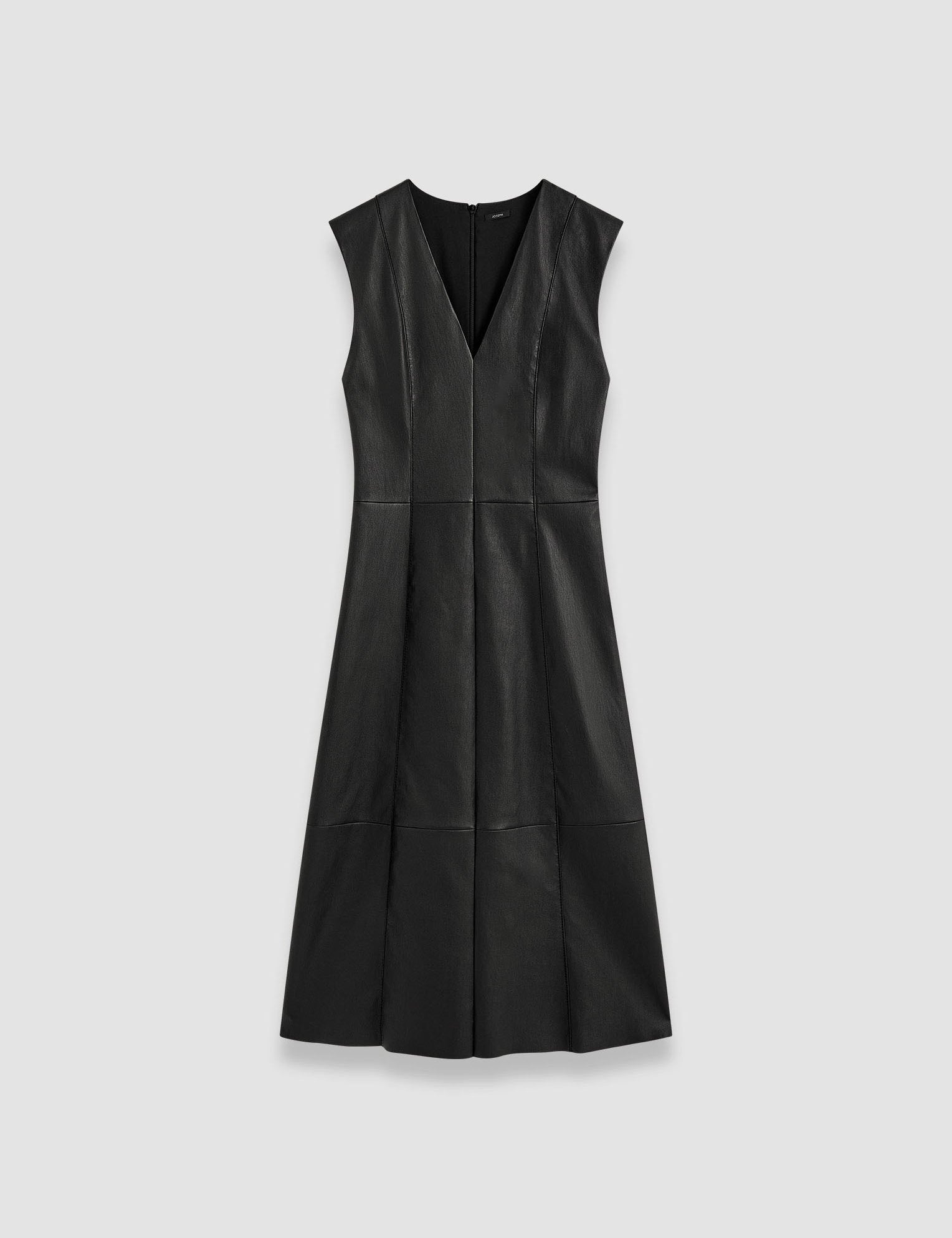 Black Kosma Leather Stretch Dress - Joseph